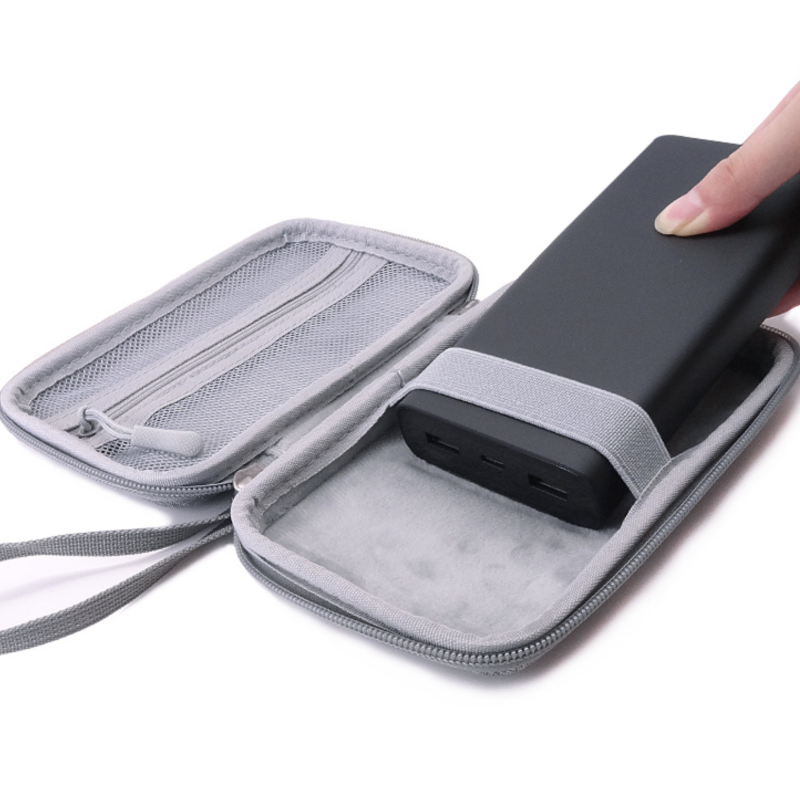 Ударостійкий кейс для HDD, SSD 2.5", повербанків, кабелів 18.5x11x4.5 см (Сірий)