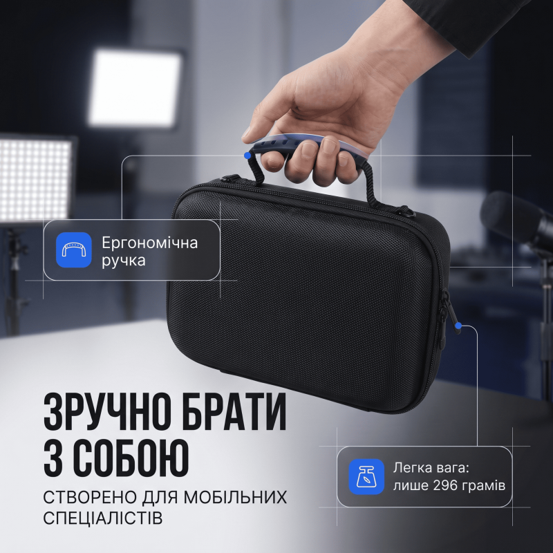 Кейс органайзер для смартфоні на 7 пристроїв для стрімів SMM та блогерів (Чорний) 21 х 15.5 х 8.2 см