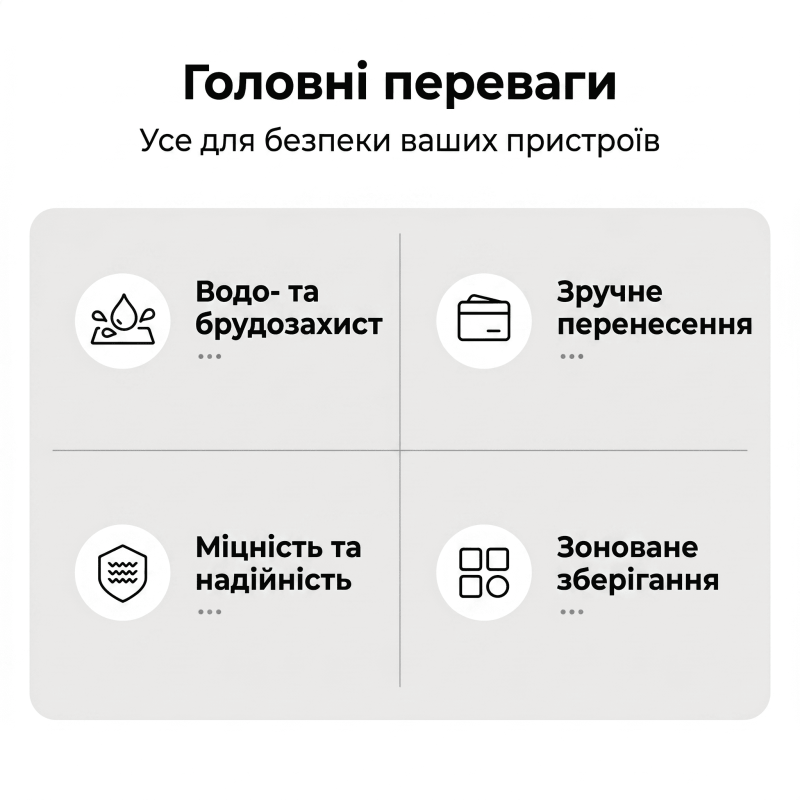 Кейс органайзер для смартфоні на 7 пристроїв для стрімів SMM та блогерів (Чорний) 21 х 15.5 х 8.2 см