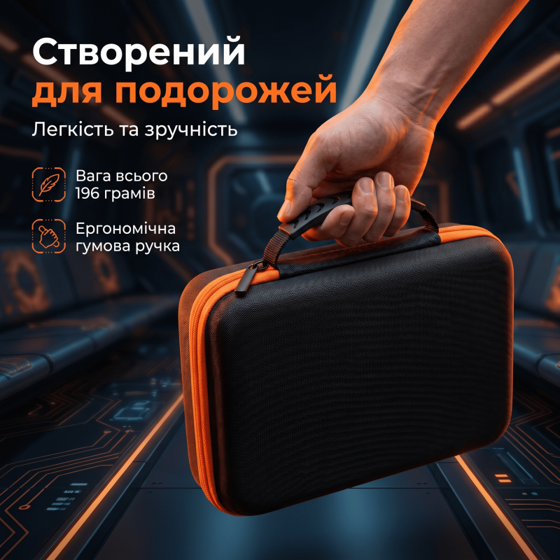 Кейс органайзер для SD-карток, флешок та кабелів GHKJOK GH1720 чорний 19 x 12.3 x 5.5 см