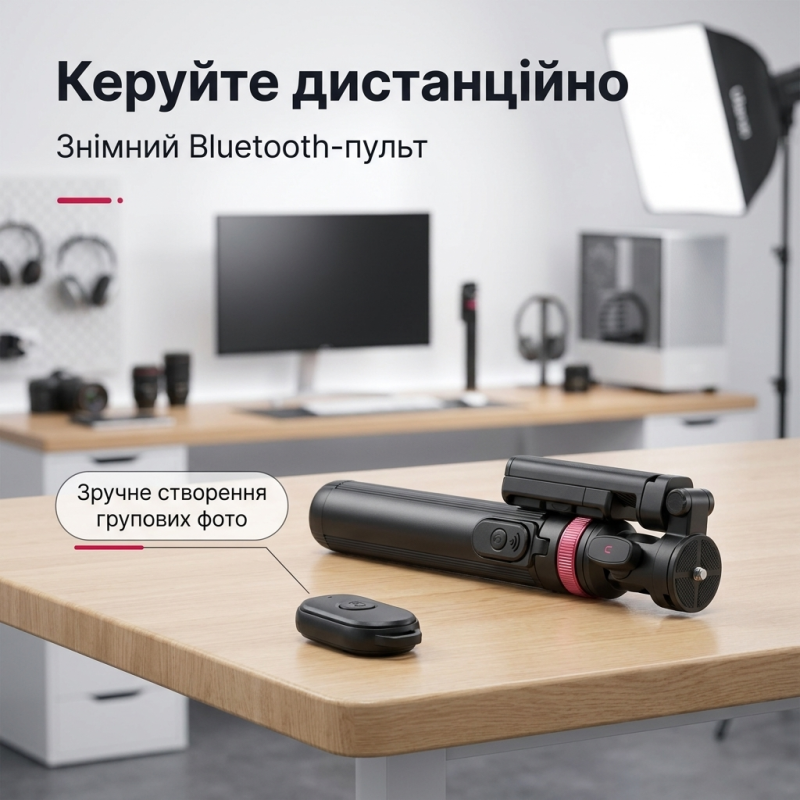 Штатив-монопод Ulanzi MT-78 з пультом для смартфона 1.85 м