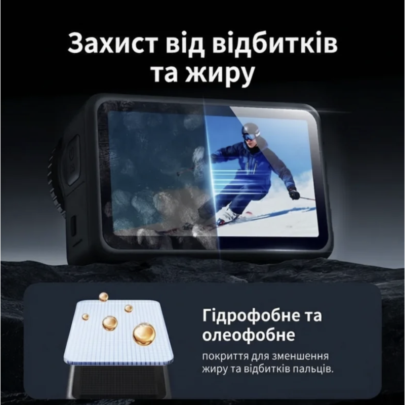 Набор защитного стекла для DJI Osmo Action 6 Telesin S6-FLM-26 (2 шт)