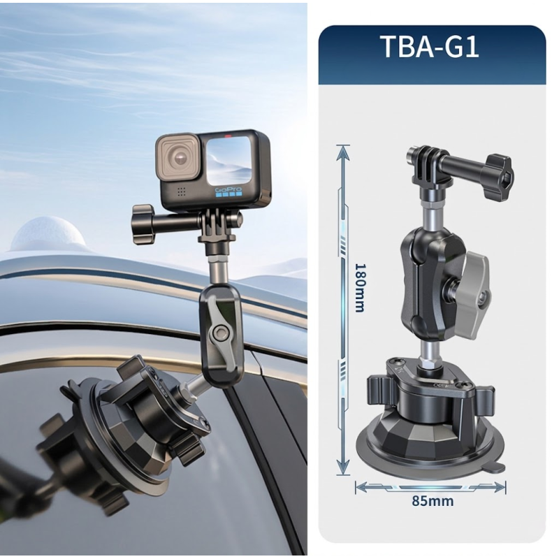 Професійне вакуумне кріплення присоска для екшн-камер GoPro, DJI, Insta360