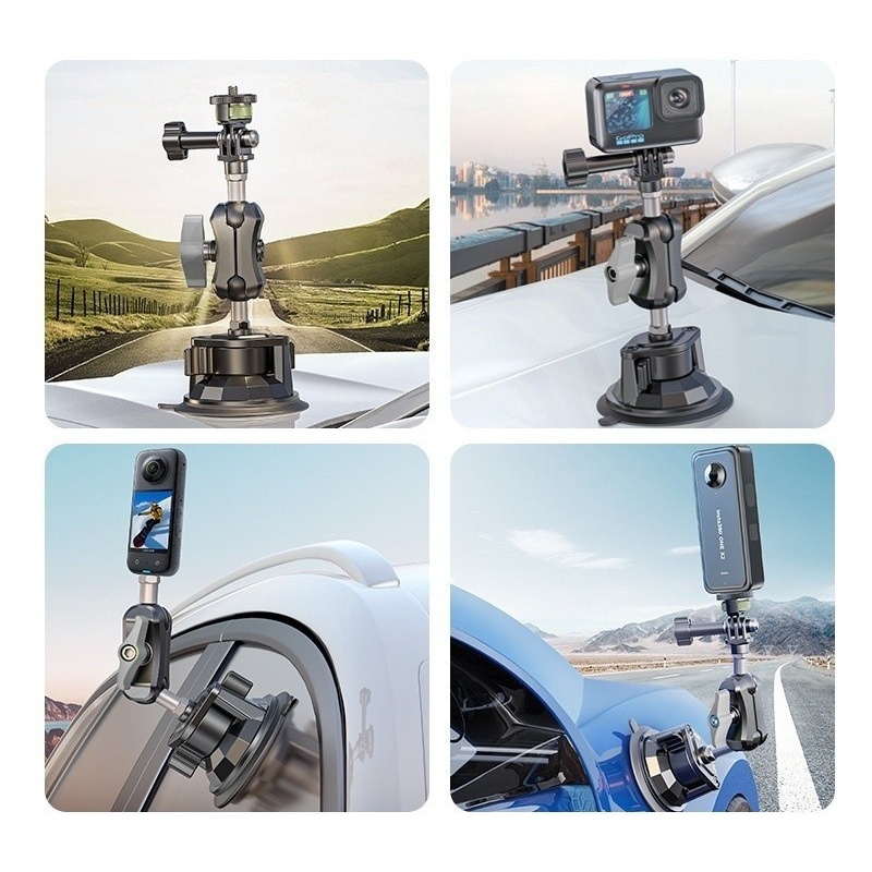 Професійне вакуумне кріплення присоска для екшн-камер GoPro, DJI, Insta360