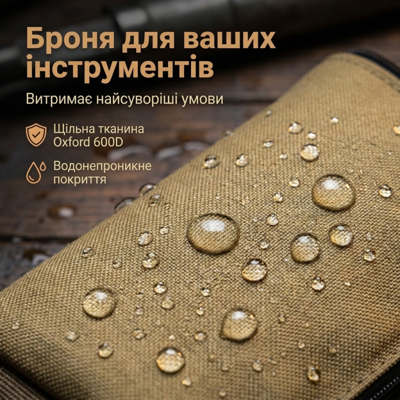 Водонепроникна сумка-скрутка для інструментів з 11 відділеннями (Коричневий)