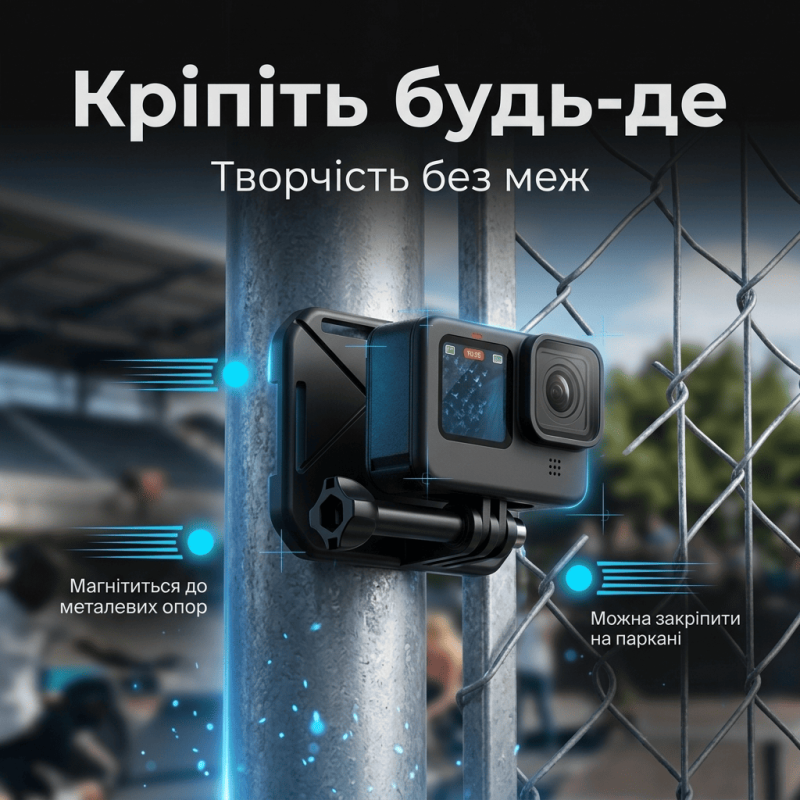 Магнітне кріплення на груди для екшн-камери з ремінцем для GoPro DJI Insta360 MARTVSEN X7PRO