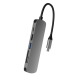 USB хаб Type-C 6 в 1 для ноутбука та MacBook — HDMI 4K, PD 100W, USB 3.0, SD/TF кардрідер