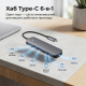 USB хаб Type-C 6 в 1 для ноутбука та MacBook — HDMI 4K, PD 100W, USB 3.0, SD/TF кардрідер