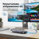 USB хаб Type-C 6 в 1 для ноутбука та MacBook — HDMI 4K, PD 100W, USB 3.0, SD/TF кардрідер