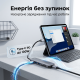 USB хаб Type-C 6 в 1 для ноутбука та MacBook — HDMI 4K, PD 100W, USB 3.0, SD/TF кардрідер
