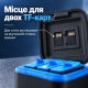 Зарядний кейс для акумуляторів GoPro Hero 9/10/11/12 з 2 батареями 2000 мА·год