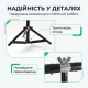 Т-подібна стійка для фону з зеленим хромакеєм для стримів та фото 1.5х2 м