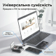 Багатофункціональний OTG кардрідер 7-в-1 з кейсом-органайзером для SD/TF карт Type-C Lightning Micro-USB для iPhone Android
