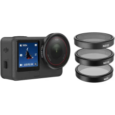 Набор линз-фильтров Telesin для DJI Osmo Action 6: ND8, ND16, ND32 и CPL (4 шт.)