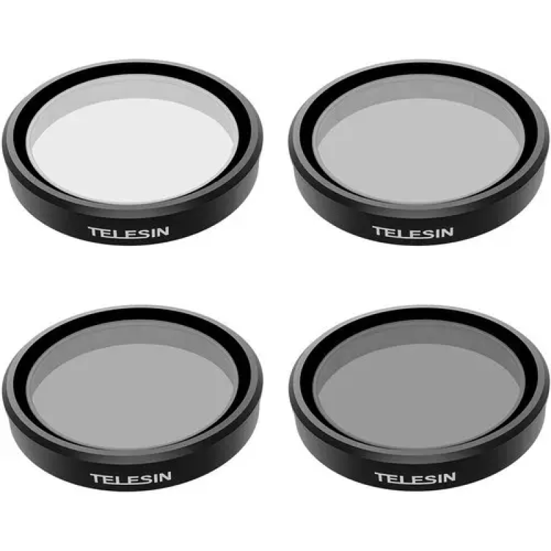 Набір лінз-фільтрів Telesin для DJI Osmo Action 6 ND8, ND16, ND32 та CPL (4 шт.)