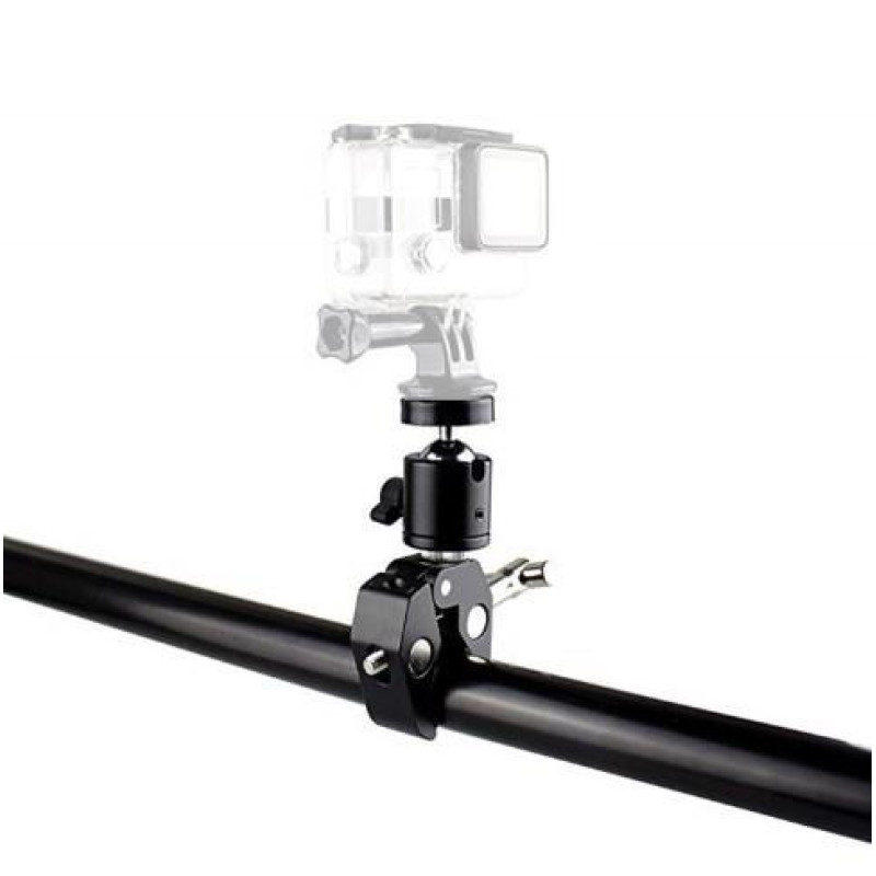 Металеве кріплення на кермо або трубу для екшн камер GoPro,Xiaomi,SJCam) з діаметром труби до 5,5 см