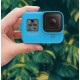 Чехол для GoPro HERO 8 Black с страховочным ремешком Telesin GP-PTC-801 Синий