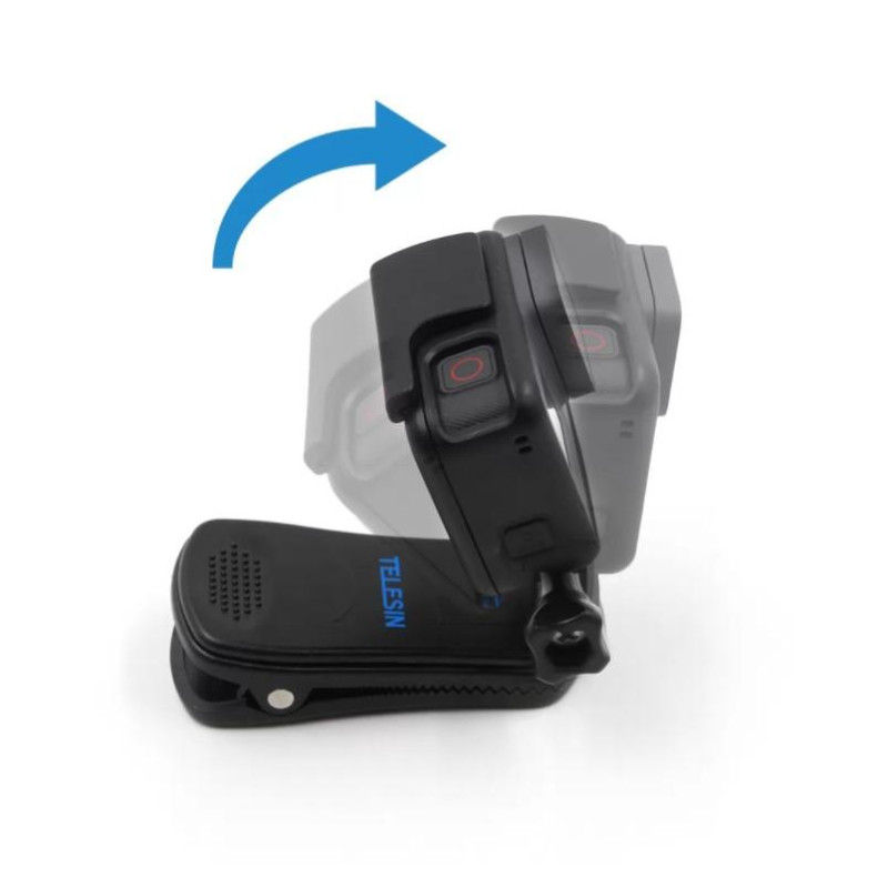 Кріплення прищіпка на рюкзак, кепку для екшн камер GoPro, Xiaomi, Sjcam