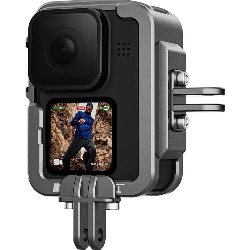 Металлическая рамка для GoPro 13/12/11/10/9  для вертикальной и горизонтальной съёмке Telesin GP-FMS-G11-TZ