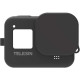 Силиконовый чехол для экшн камеры GoPro 8 Telesin GP-PTC-802-BK с защитой объектива