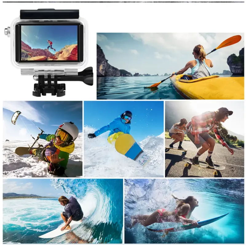 Набір аксесуарів 5-в-1 для DJI Action 5 Pro: Аквабокс 60м, силіконовий чохол, поплавок та захисне скло