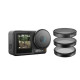 Набор фильтров для DJI Osmo Action 3/4/5pro  CPL/ND8/ND16/ND32 Telesin, светофильтры для экшн-камеры