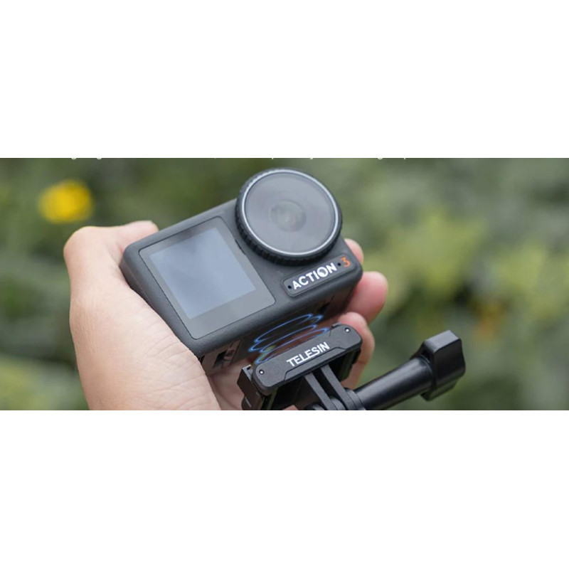 Магнитный адаптер  с двумя захватами для DJI Osmo Action 3/4/5pro TELESIN