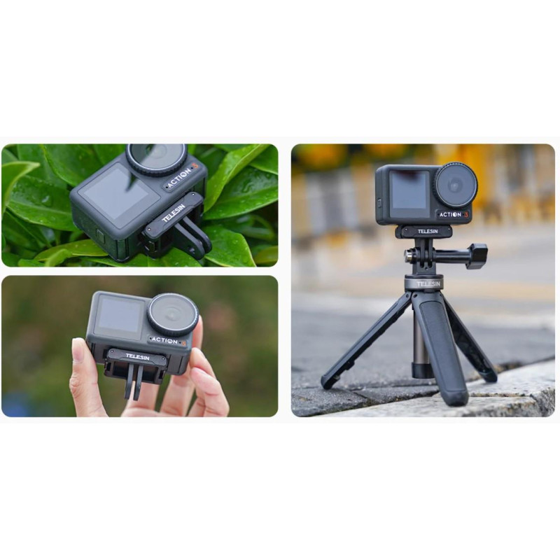 Магнитный адаптер  с двумя захватами для DJI Osmo Action 3/4/5pro TELESIN