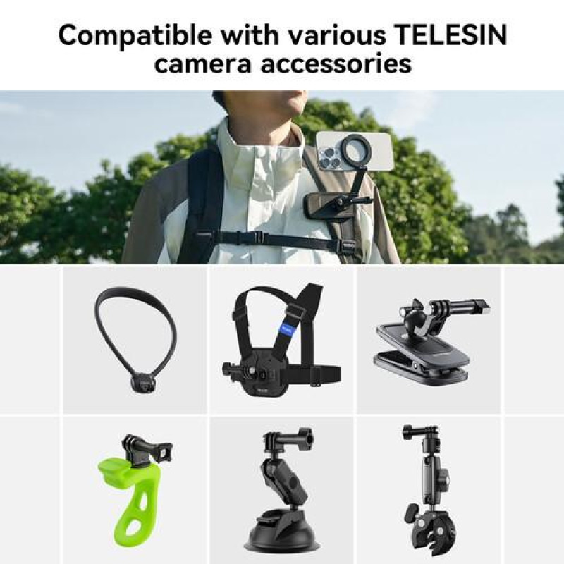 Магнитное крепление для смартфона в крепление для экшн-камер Telesin P7-MB-01