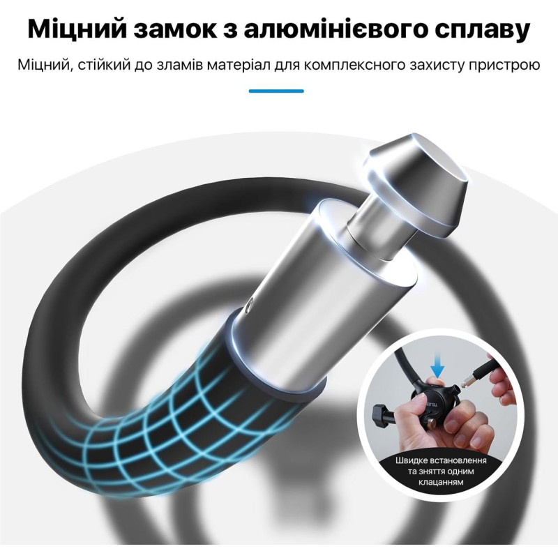 Крепление на шею для экшн камер с быстросъемным креплением Telesin S2-HNB-09 (Серый)