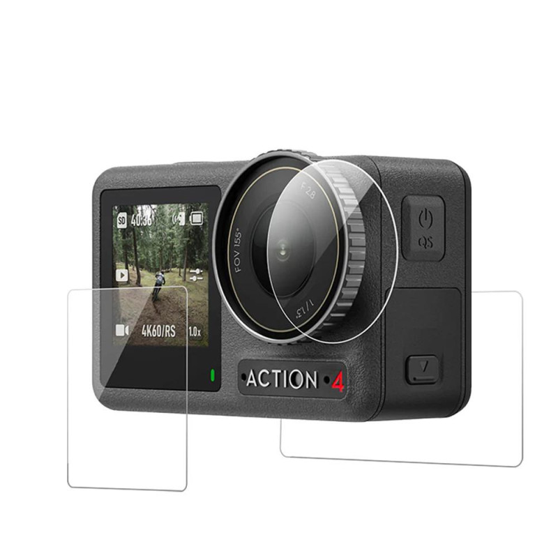Защитные стекла для DJI Osmo Action 3/4 Telesin S6-FLM-06-TDJ
