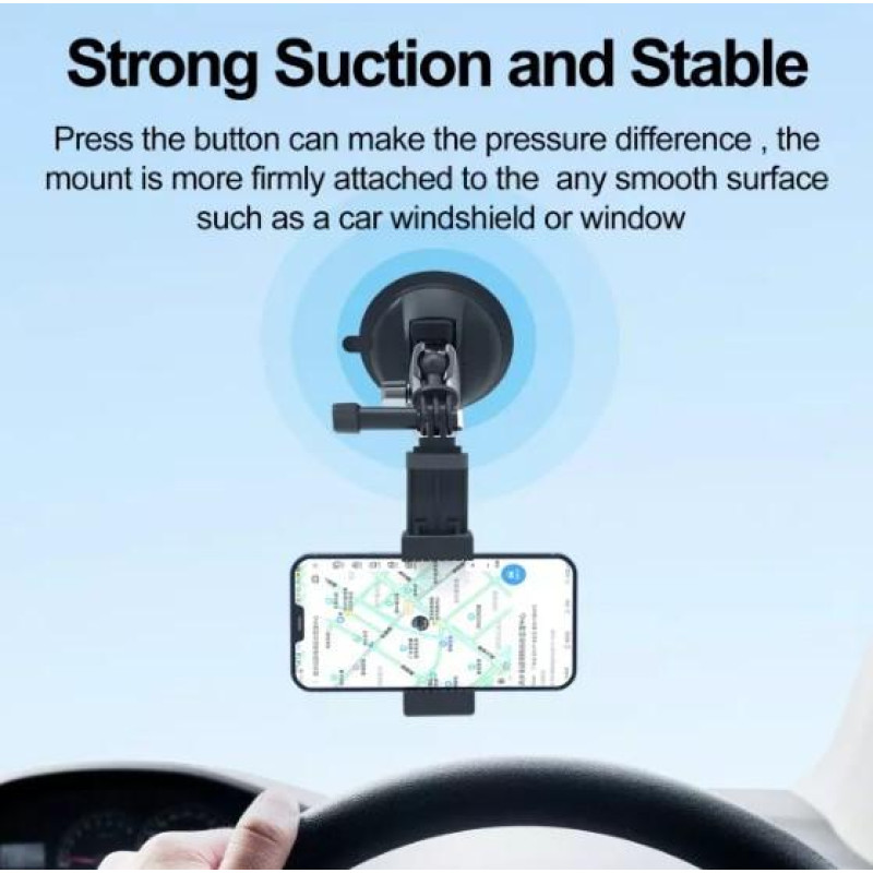 Крепление шарнир с присоской для экшн камер Telesin suction cup mount, TE-SUC-010