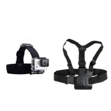 Кріплення для екш камери GoPro (кріплення на голову + кріплення на груди)