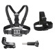 Набір аксесуарів для екшн-камери GoPro, SJCAM, Eken, Xiaomi (кріплення на голову, кріплення на груди, J-Hook