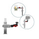 Поворотне кріплення адаптер Magic Arm з двостороннім різьбленням 1/4" для встановлення обладнання