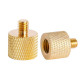 Адаптер переходник с резьбы 3/8" Male (папа) на 1/4" Female (мама)  LS083)