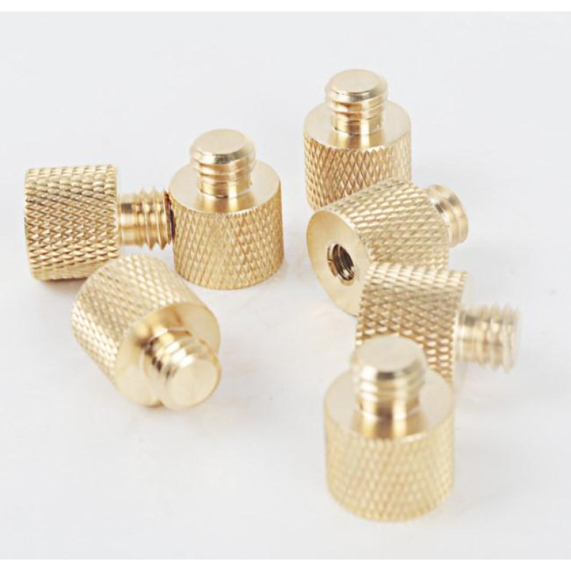 Адаптер переходник с резьбы 3/8" Male (папа) на 1/4" Female (мама)  LS083)