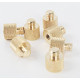 Адаптер переходник с резьбы 3/8" Male (папа) на 1/4" Female (мама)  LS083)