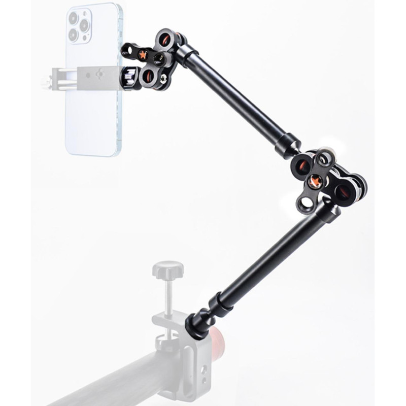 Металлический кронштейн, держатель Magic Arm Super Clamp 53 см для фото/видео техники, смартфона