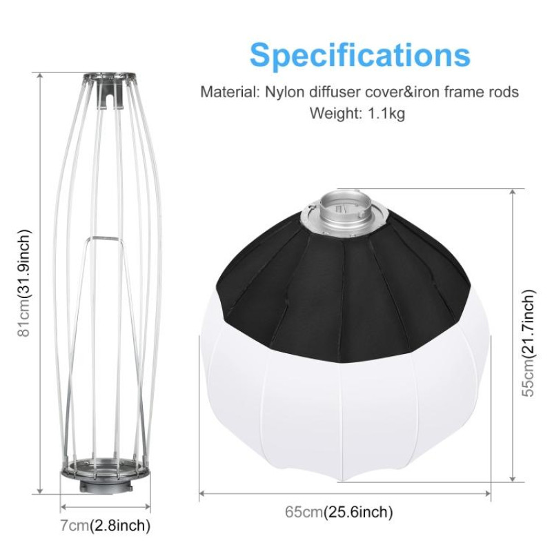 Сферичний софтбокс Puluz PU3057 (65см)