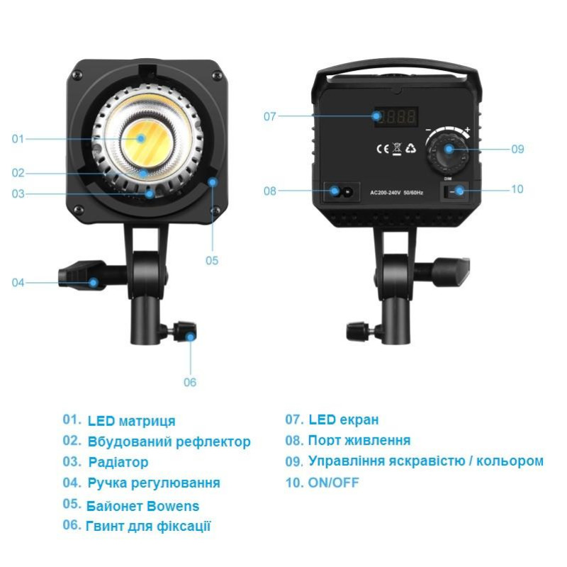 Постоянный студийный свет Puluz PU3061EU Bi-Color (120W) 2700K-6500K