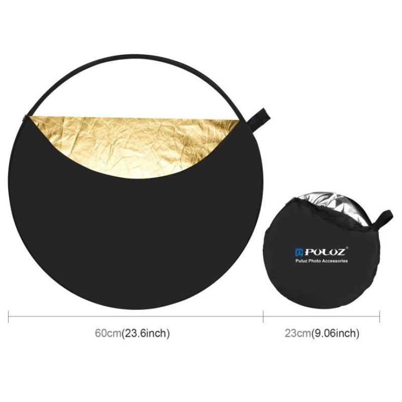 Гнучкий відбивач з ручками 5 в 1 Puluz PU5111 60 см