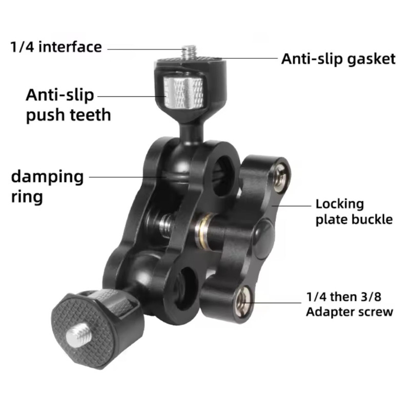 Шаровый кронштейн Magic Arm 1/4"-1/4" Bexin TM5