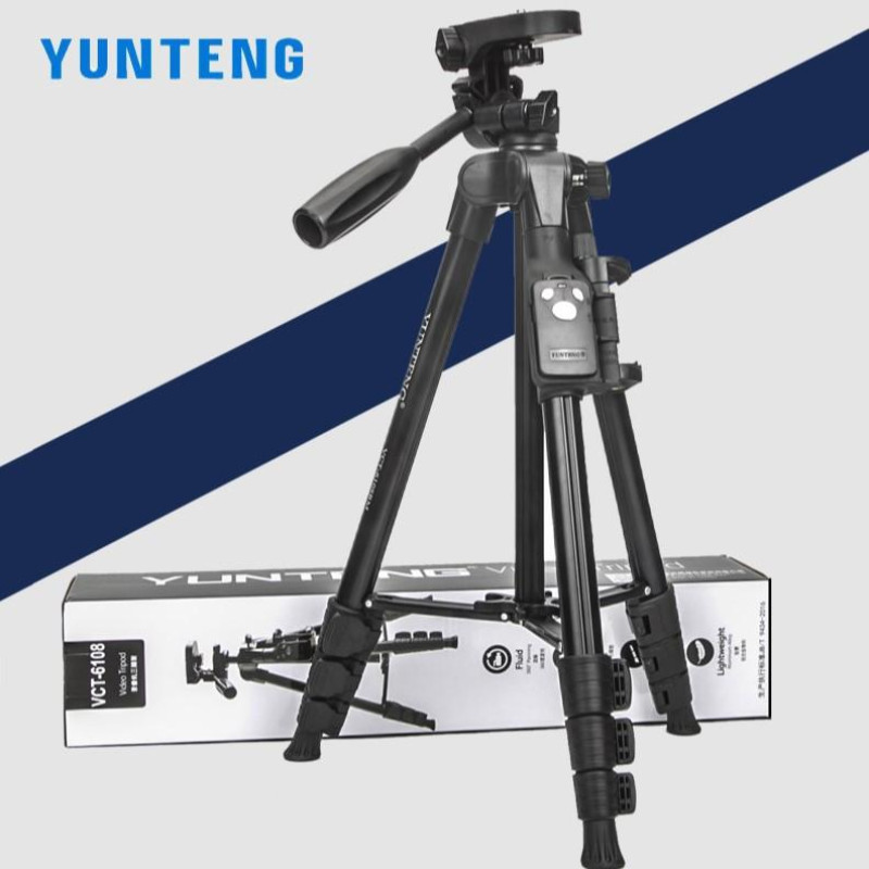 Професійний штатив для телефона, фото та відеотехніки Yunteng VCT-6108