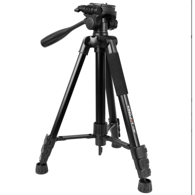 Професійний штатив для фотоапарата, відеокамери та смартфона Kingjoy VT-880 47,6-146,5 см / Тринога для телефона
