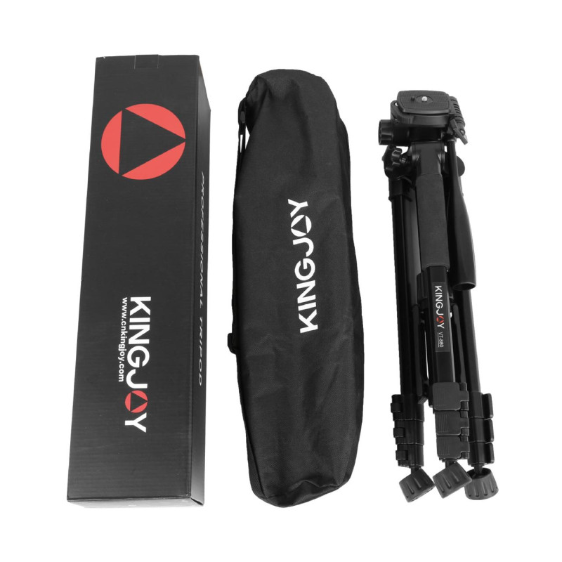 Професійний штатив для фотоапарата, відеокамери та смартфона Kingjoy VT-880 47,6-146,5 см / Тринога для телефона