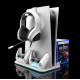 Док-станция для PlayStation 5 Slim / PlayStation 5 / PlayStation 5 Pro с зарядкой для 2-х геймпадов (Белый)