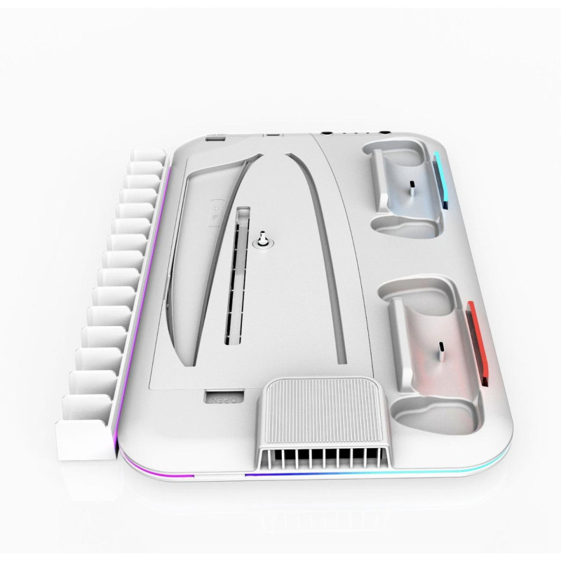 Док-станция для PlayStation 5 Slim / PlayStation 5 / PlayStation 5 Pro с зарядкой для 2-х геймпадов (Белый)