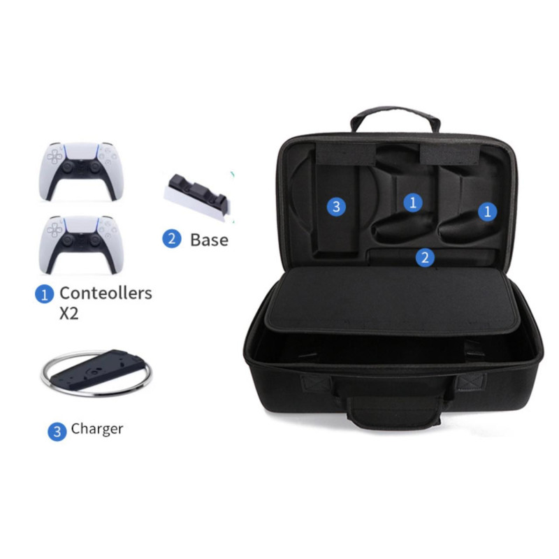 Кейс для подорожей та зберігання приставки PlayStation 5 Slim (Сірий)