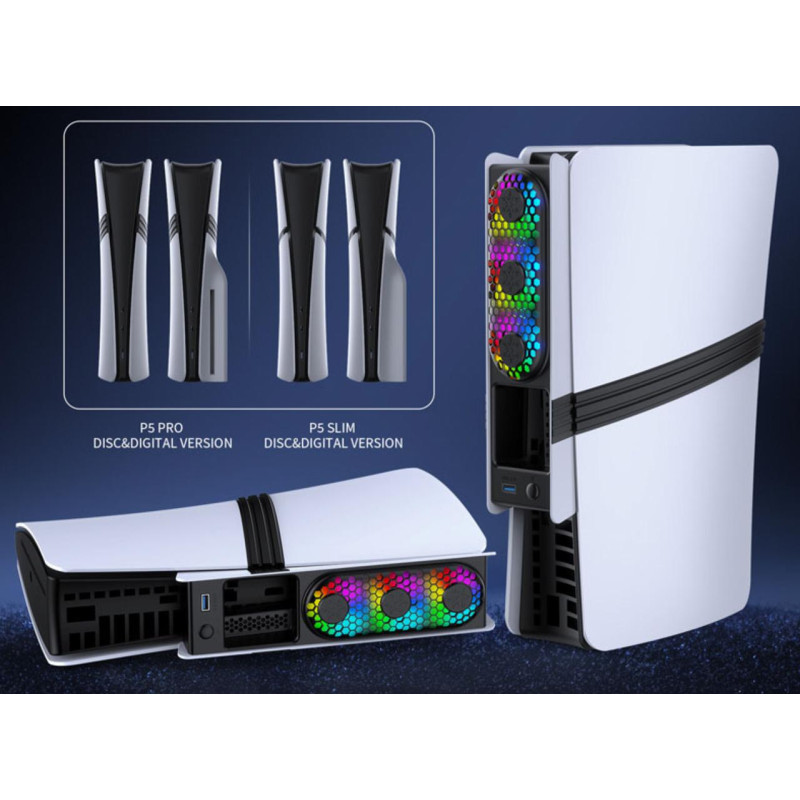 Кулер для консолі PlayStation 5 Slim/Pro з автоматичним режимом охолодження JYS JYS-P5228 (Білий)